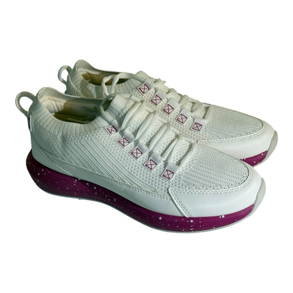 Stroll Performance White‎ Pink Knit Women's Sport  Golf Shoe Size 8.5